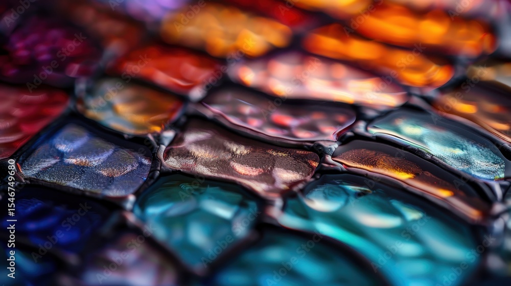 Poster this vibrant image showcases an intricate glass texture with a variety of colors that creates a stun