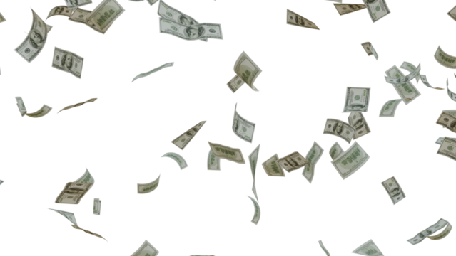 3D dollar icon shines rotating. Dolar sign symbol icon animation on green screen. USA currency symbol. 4k	