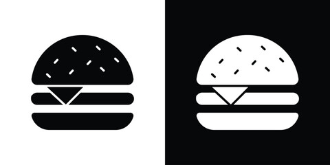 Fototapeta premium Cheese burger icon of a flat style vector