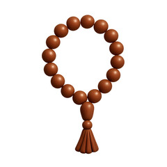 Elegant Brown Rosary Beads Spiritual Accessory for Prayer and Meditation Symbolizing Faith and Mindfulness