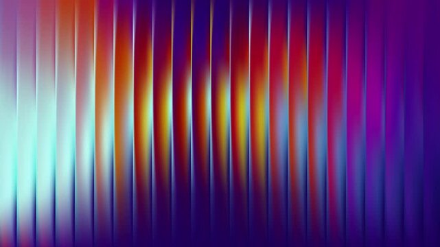 Gradient Background Abstract Glass Neon Fractal Blur Pattern. Blue Aura Glossy mesh hologram effect with multicolored fluid distortion. Neon poster wallpaper featuring soft light. 4k Seamless loop.