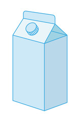 Milk box icon. Empty beverage boxes. Environmentally friendly cardboard milk boxes. Vector illustrations EPS10