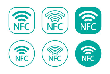 nfc chip icon, perfect for website, blog, logo, graphic design, social media, UI, mobile app. EPS10 vector illustrations