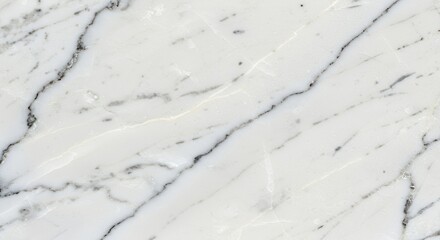 Exquisite White Marble Texture with Delicate Grey Veining: High-Resolution Seamless Pattern
