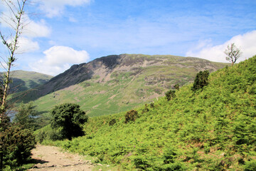 A view of the Lake District at Scafell Pike
