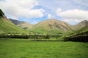 A view of the Lake District at Scafell Pike