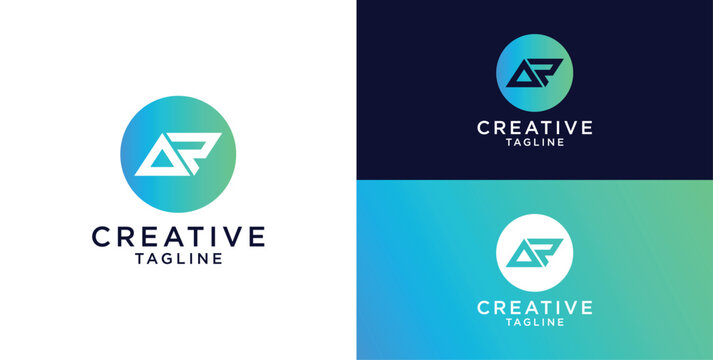 letter ar logo design vector