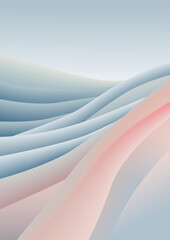 Soft pastel lines of pink and blue gradients.