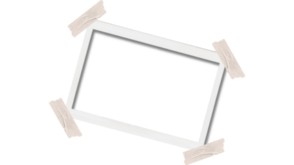 Taped photo compositing frame