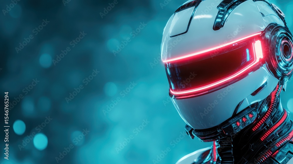 Aufkleber a sleek futuristic robot showcasing glowing elements and a modern design, embodying advanced technol