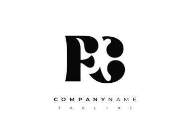 FC Creative Abstract Typography Logo Design. Elegant logo combining bold typography and creative shapes, ideal for branding and identity solutions.