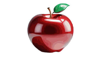 A Juicy 3D Apple Shaped Sculpture Stands Bold