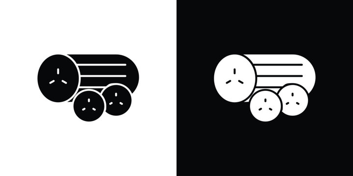 Cucumber icon of a flat style vector