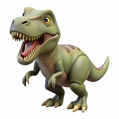 Fototapeta premium Isolated tyrannosaurus rex on a white background