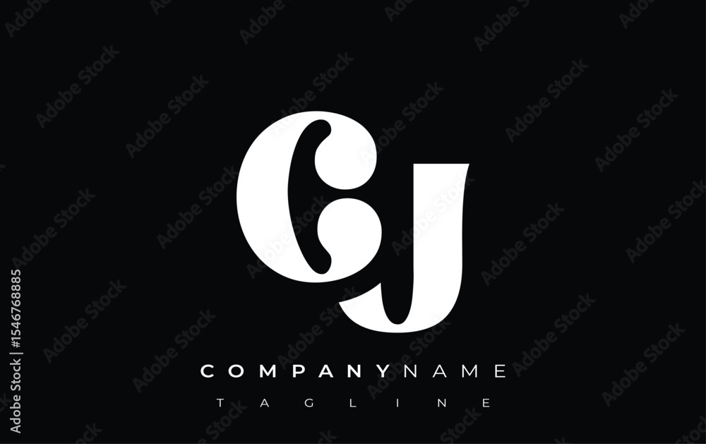 Fototapete cu creative abstract typography logo design. elegant logo combining bold typography and creative sha