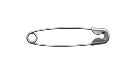 safety pin isolated on white background