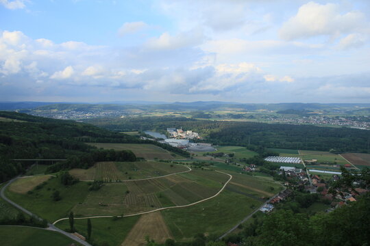 The research facility PSI, Villigen, Switzerland seen from the local hills