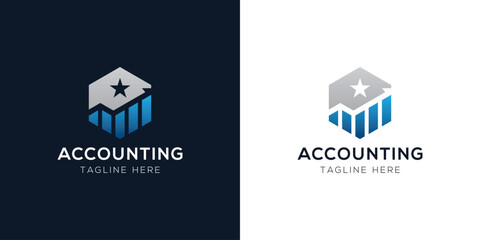 Accounting Logo Design Templates Set | Finance, Tax, Business, and Audit Icon Concepts