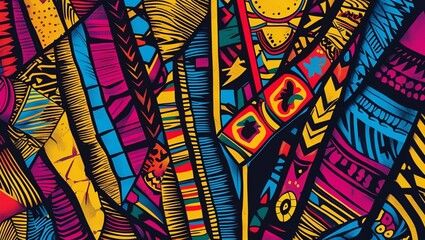 Tribal pattern art