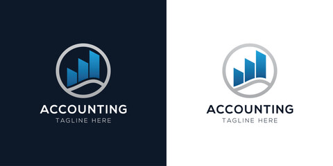 Accounting Logo Design Templates Set | Finance, Tax, Business, and Audit Icon Concepts