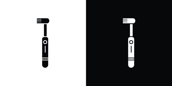 Electric toothbrush icon of a flat style vector