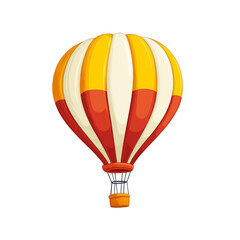 Fototapeta premium Air Balloon or Aerostat Illustration isolated white or transparent background