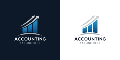 Accounting Logo Design Templates Set | Finance, Tax, Business, and Audit Icon Concepts