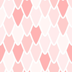 Vector seamless overlapping pattern, fish scale print. Beautiful asian style design for textile, wallpaper, wrapping paper.