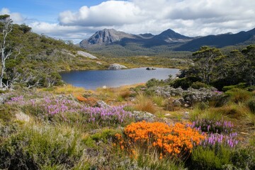 Explore the stunning flora and serene landscapes of Tasmania's wilderness in springtime, Tasmania nature landscape Beautiful flora and vegetation