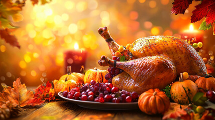 Thanksgiving dinner background