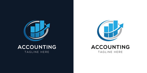 Accounting Logo Design Templates Set | Finance, Tax, Business, and Audit Icon Concepts