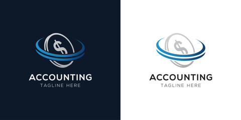 Accounting Logo Design Templates Set | Finance, Tax, Business, and Audit Icon Concepts