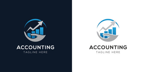 Accounting Logo Design Templates Set | Finance, Tax, Business, and Audit Icon Concepts