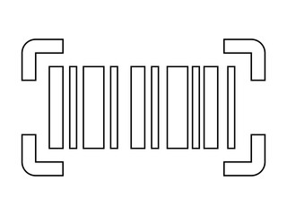 barcode icon vector illustration