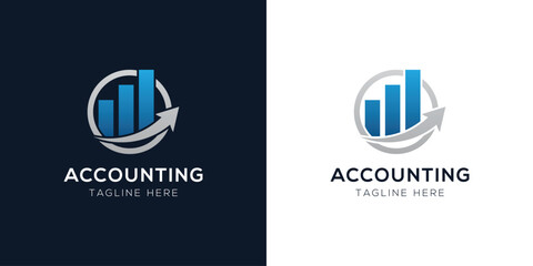 Accounting Logo Design Templates Set | Finance, Tax, Business, and Audit Icon Concepts