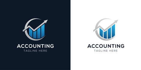 Accounting Logo Design Templates Set | Finance, Tax, Business, and Audit Icon Concepts