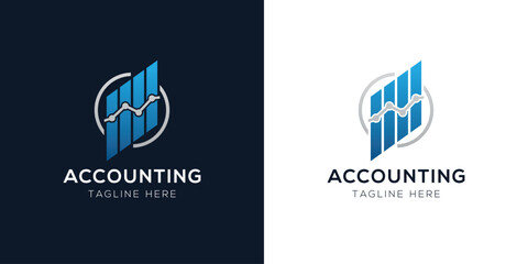 Accounting Logo Design Templates Set | Finance, Tax, Business, and Audit Icon Concepts