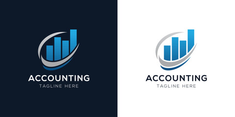 Accounting Logo Design Templates Set | Finance, Tax, Business, and Audit Icon Concepts