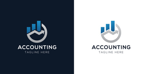 Accounting Logo Design Templates Set | Finance, Tax, Business, and Audit Icon Concepts