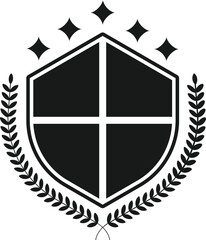 Security Shield Emblem Icon Vector