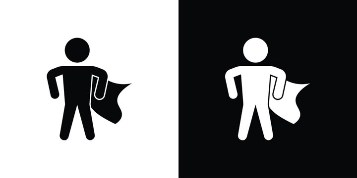 Hero icon of a flat style vector