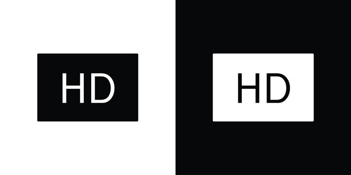 High definition icon of a flat style vector