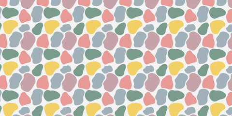 Vector repeating background consisting of colorful abstract patterns. Colored stones