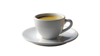 ceramic espresso cup modern design  on transparent background,  png.