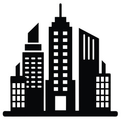 Obraz premium Modern City Skyline Urban Architecture Illustration