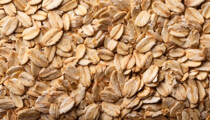 surface coated with oatmeal flakes