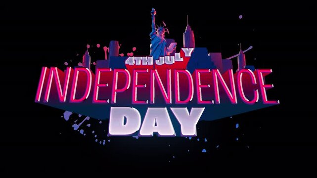 Statue of Liberty Independence Day Title