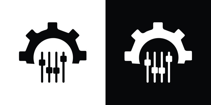 Mass customization icon of a flat style vector