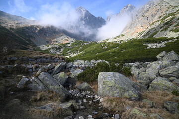 Tatry, góry w Polsce i na Słowacji, widok górski - treking