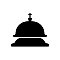 Hotel bell. White background.